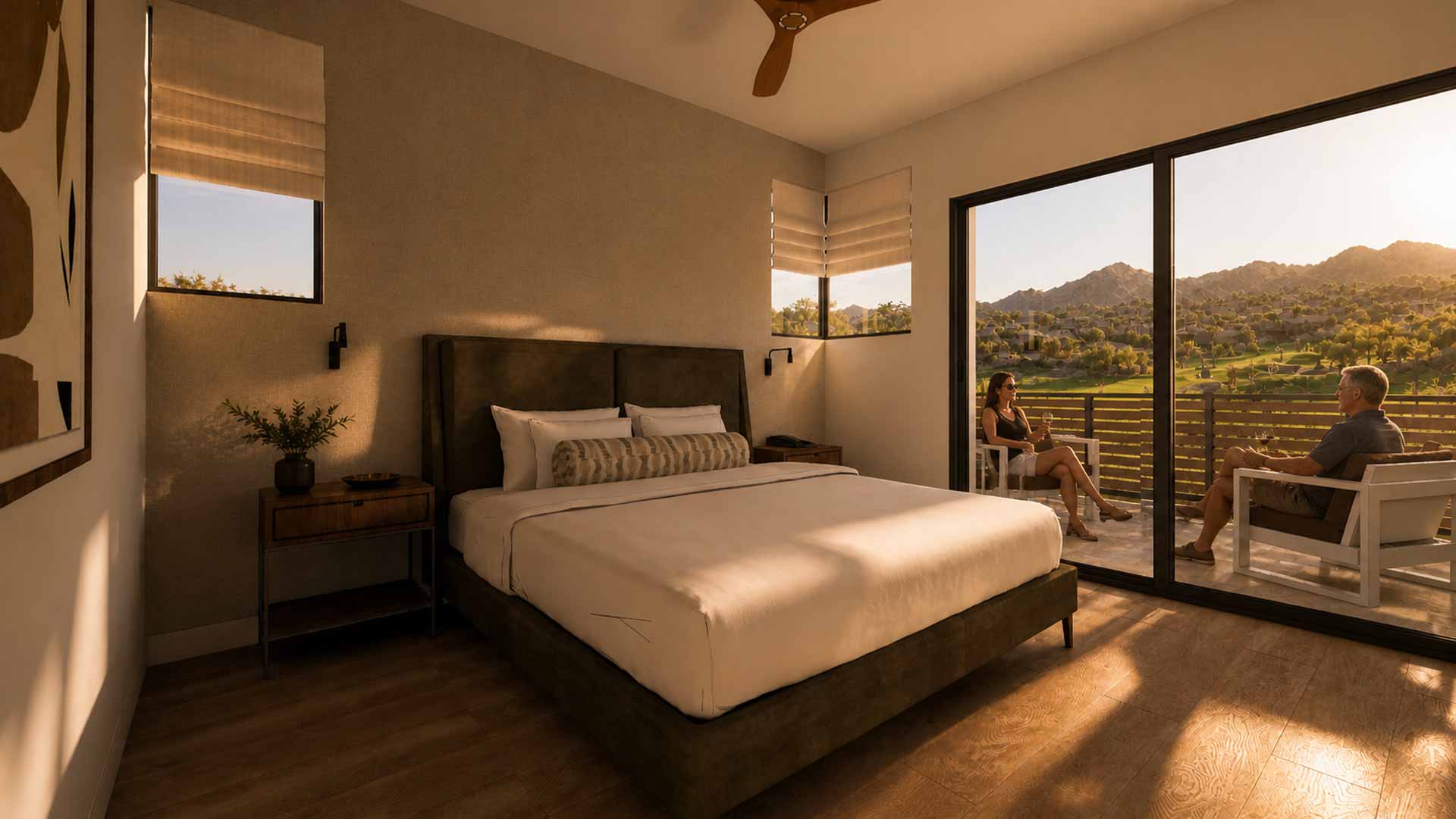 Bedroom suite at Scottsdale Golf Retreat