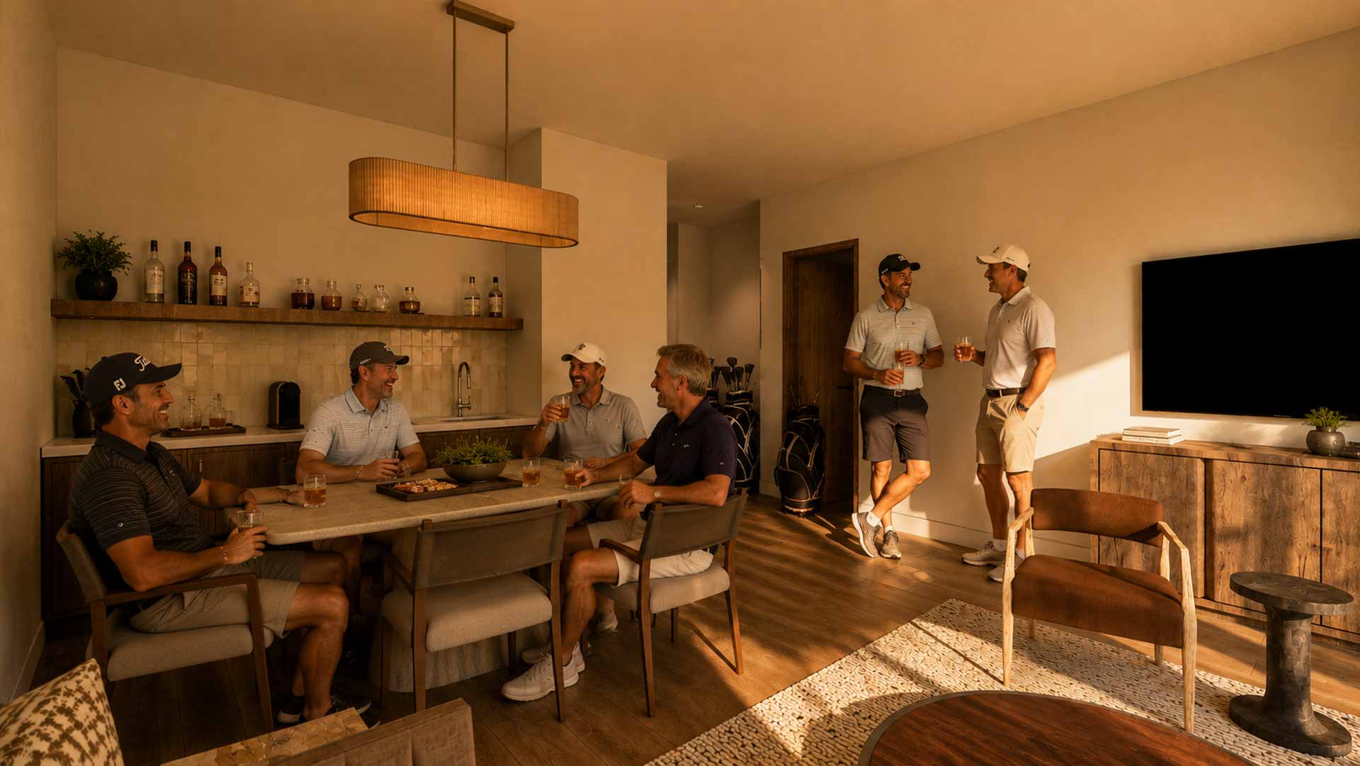 Kitchen and living area