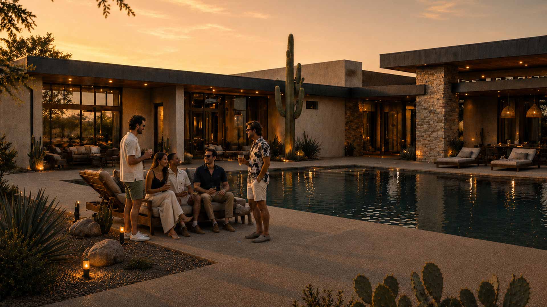Pool area at Scottsdale Golf Retreat